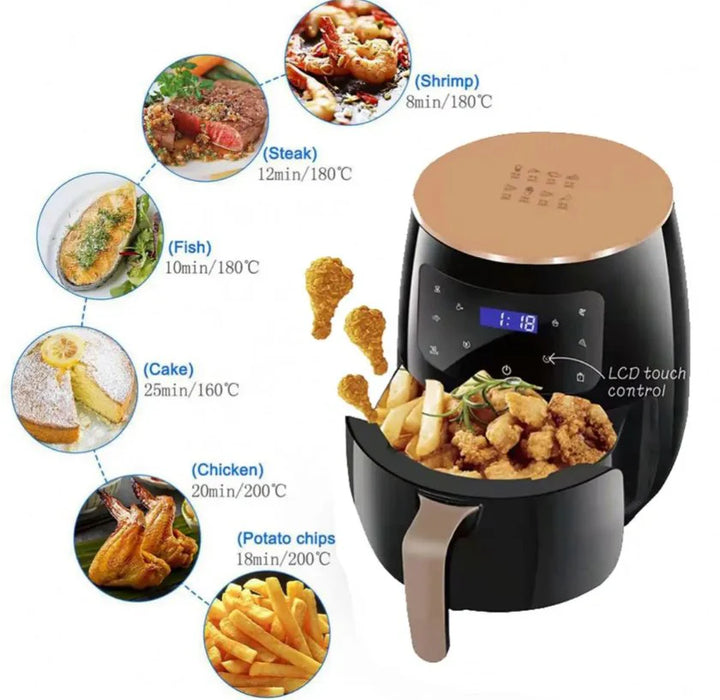 Digital Air Fryer with Rapid Hot Air Circulation | Air Fryer for Frying, Grilling, Broiling, Roasting, Baking and Toasting